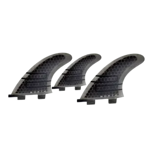2022 North Hexcel Coremat Fin Set-Black
