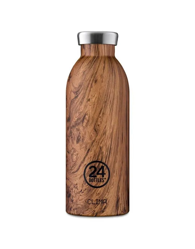 24 Bottles Clima Insulated Bottle 500ml Sequoia Wood