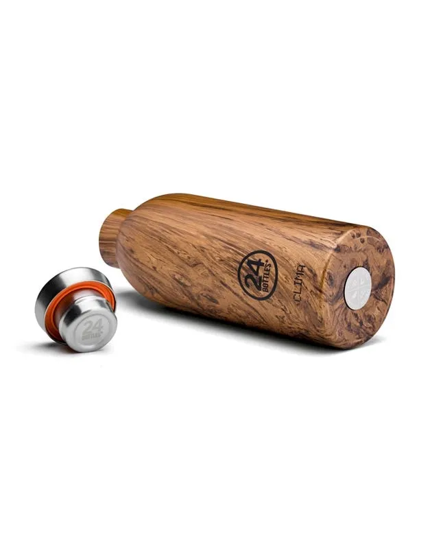 24 Bottles Clima Insulated Bottle 500ml Sequoia Wood