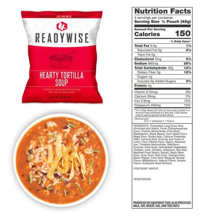 360 Serving Package - 62 lbs - Includes: 2 - 120 Serving Entrée Buckets and 1 - 120 Serving Breakfast Bucket