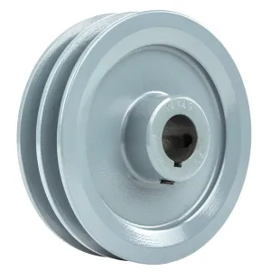 4.75" Cast Iron 7/8" Shaft Pulley Sheave Single Dual Groove V Style A Belt 4L