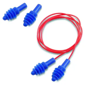 AirSoft Reusable Earplugs - Red Polycord / Corded