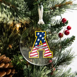 Appalachian State Mountaineers - App State Mountaineers Red, White & Blue Logo Ornament & Bag Tag