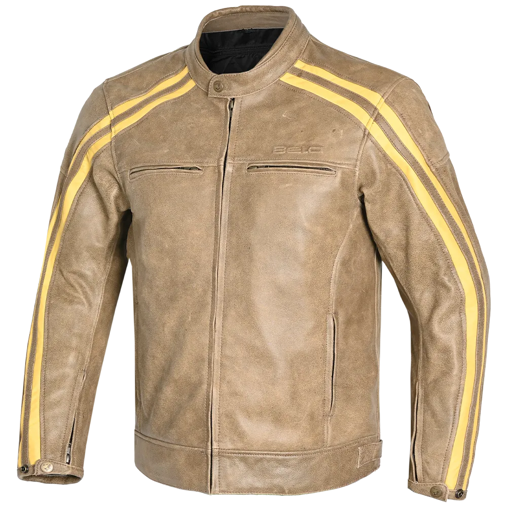 Bela Night Hawk - Leather Motorcycle  jacket  - Brown