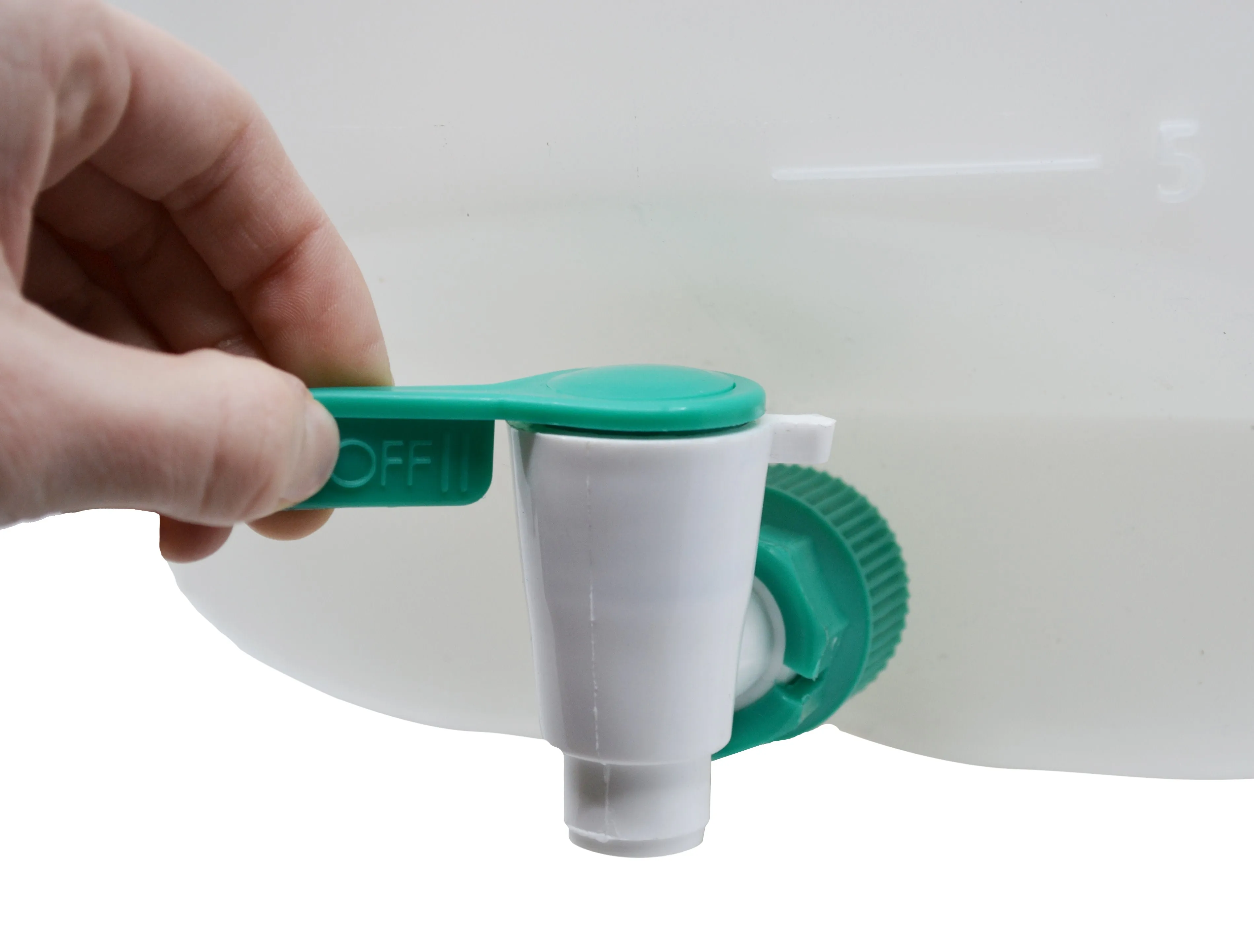 Carboy Bottle with Stopcock, 10 Liter Capacity - Polypropylene - With 2 Handles