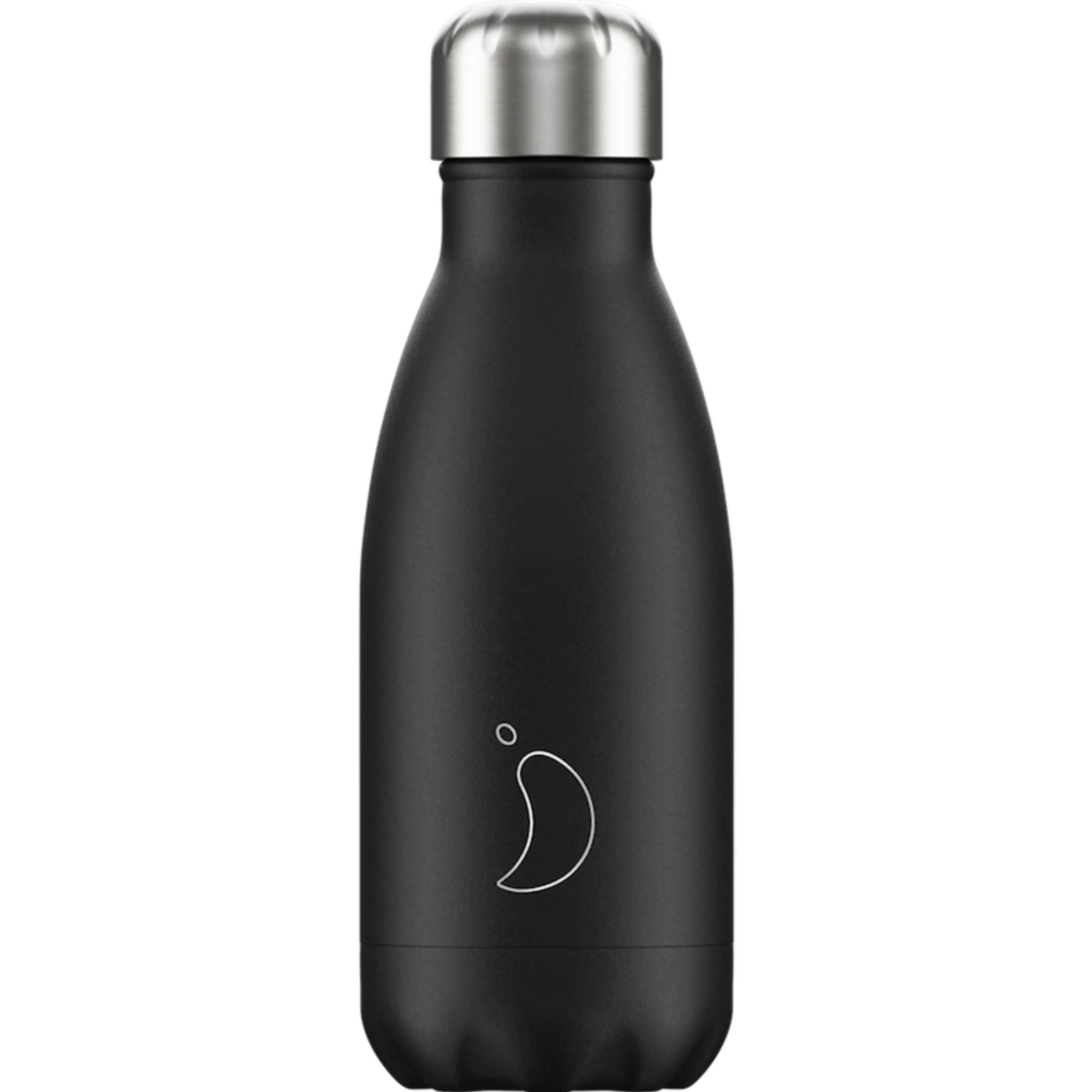 Chilly's 260ml black insulated bottle