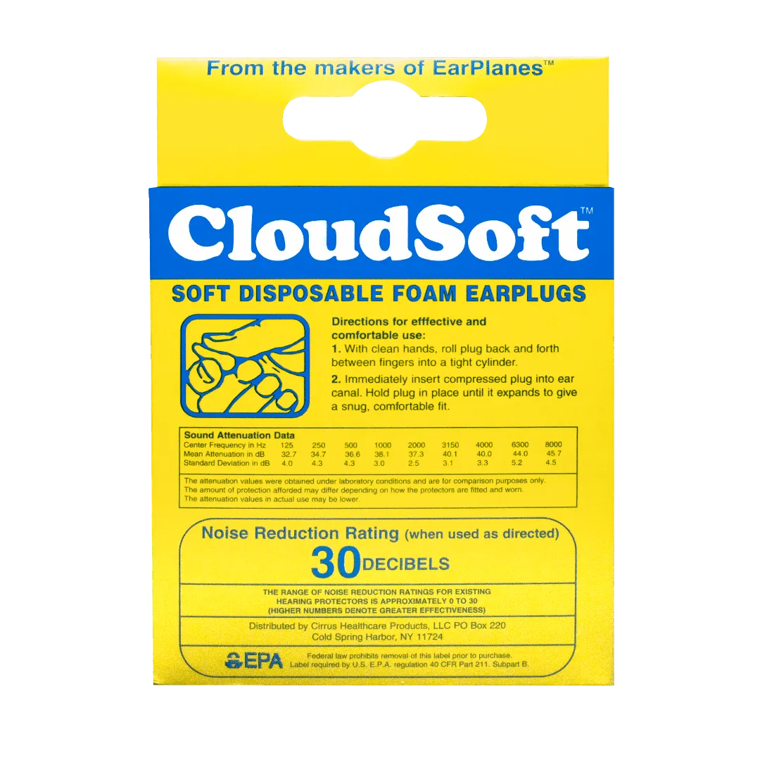 CloudSoft Foam Earplugs