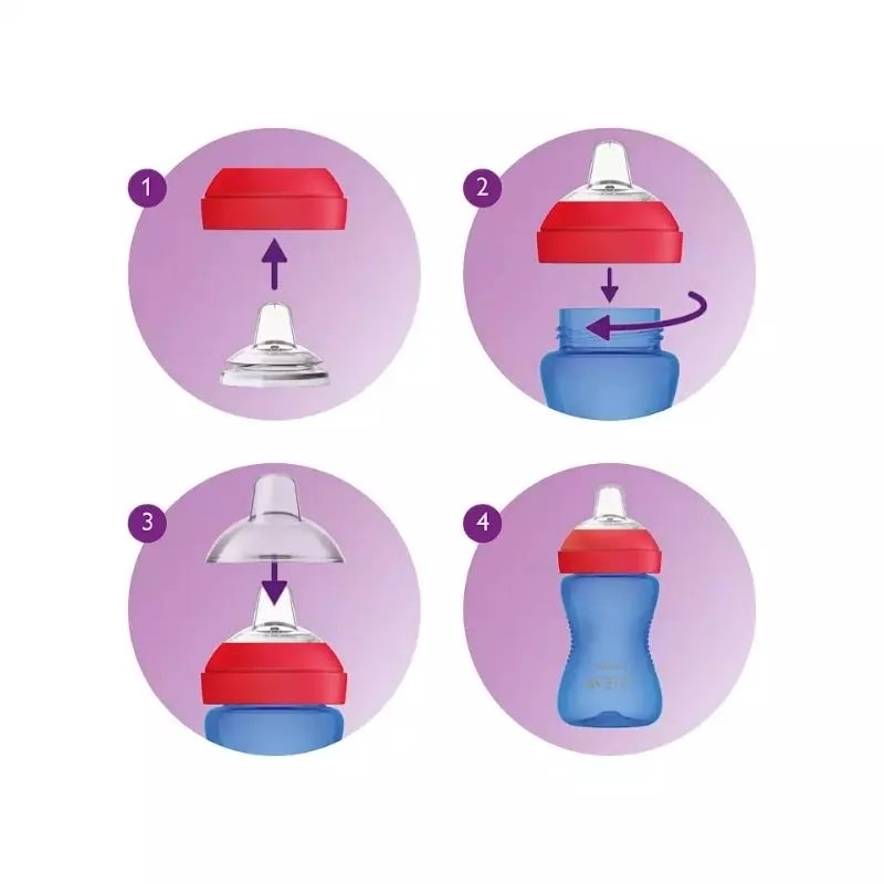Flexible Silicone Spout Cup - 2 Pack