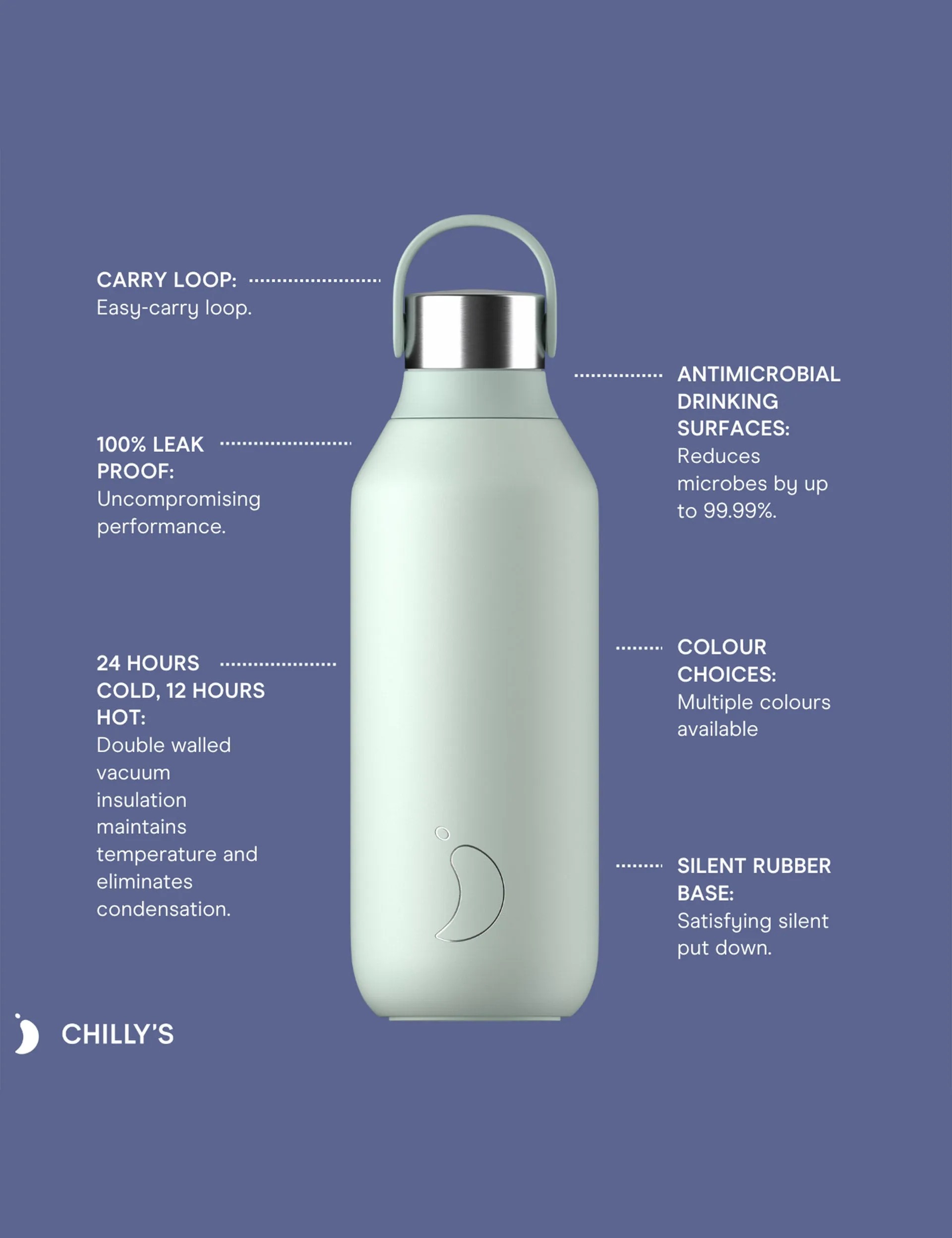 Granite Grey Water Bottle | 500ml