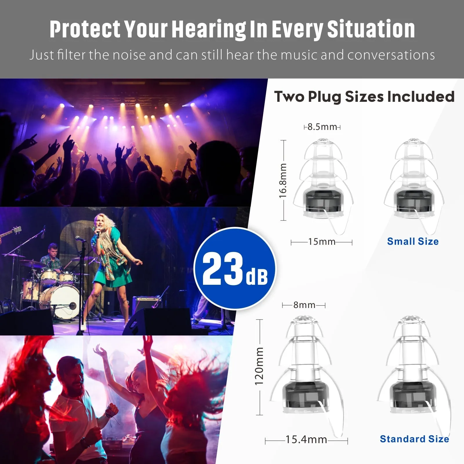 High Fidelity Concert Music Ear Plugs