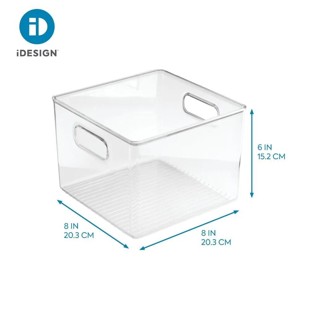 iDesign Fridge Pantry Binz 8 x 8 x 6 in Clear