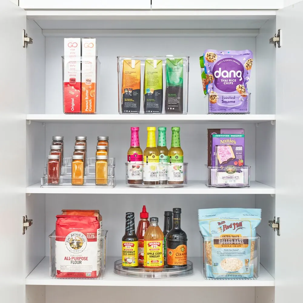 iDesign Fridge Pantry Binz 8 x 8 x 6 in Clear