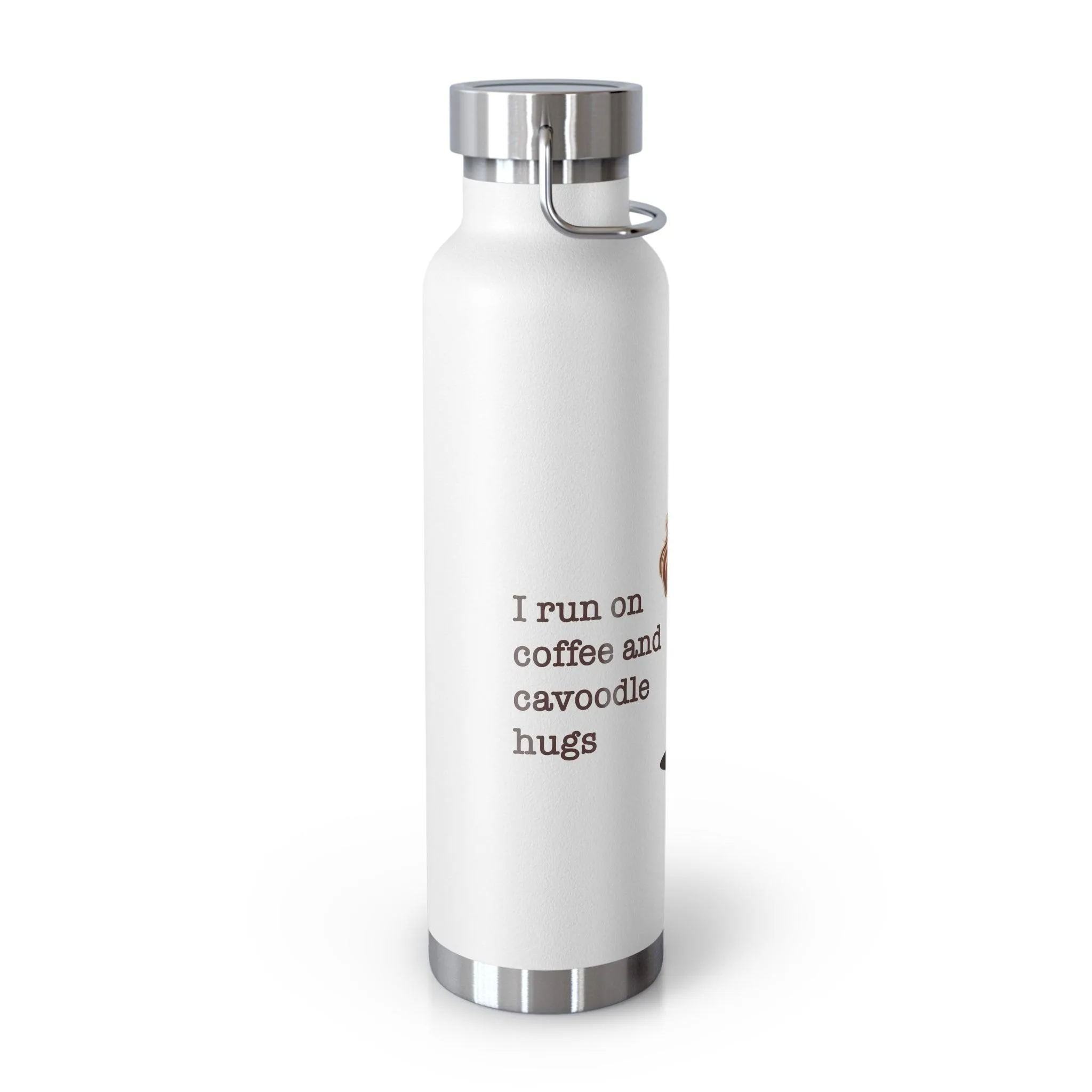 Insulated Bottle: "I Run on Coffee and Cavoodle Hugs"