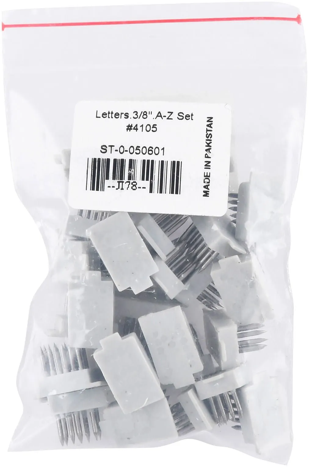 Jeffers A to Z Letters Set for Standard Tattoo Outfits, 3/8" Letters