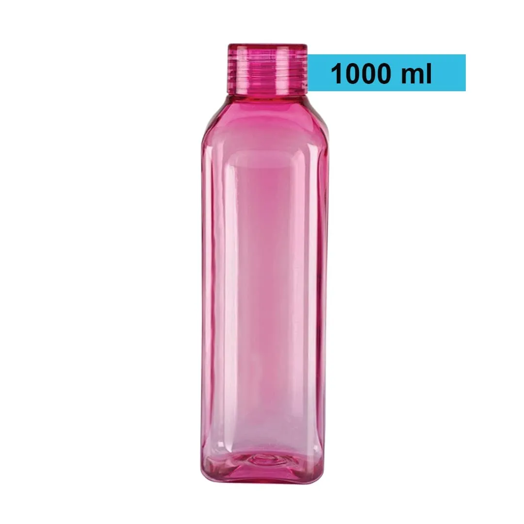 Kuber Industries BPA Free Plastic Water Bottles | Unbreakable, Leak Proof, 100% Food Grade Plastic | For Kids & Adults | Refrigerator Plastic Bottle Set of 6|Assorted (Pack Of 2)