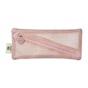 Mesh Pencil Case Light Pink