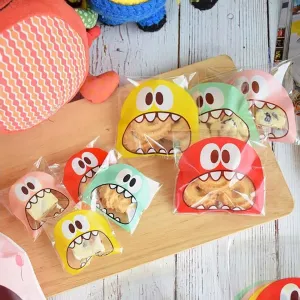Monster Cookie Bag Pouch - Set of 5 - Yellow