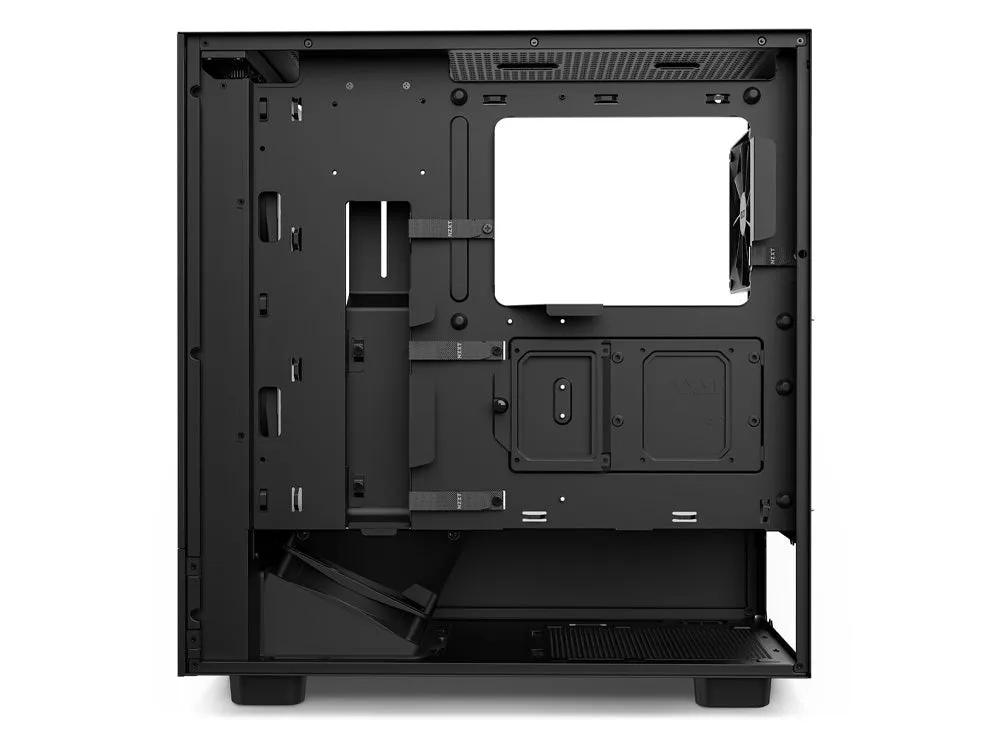 NZXT H5 Flow TG Compact Mid Tower ATX Case - Black