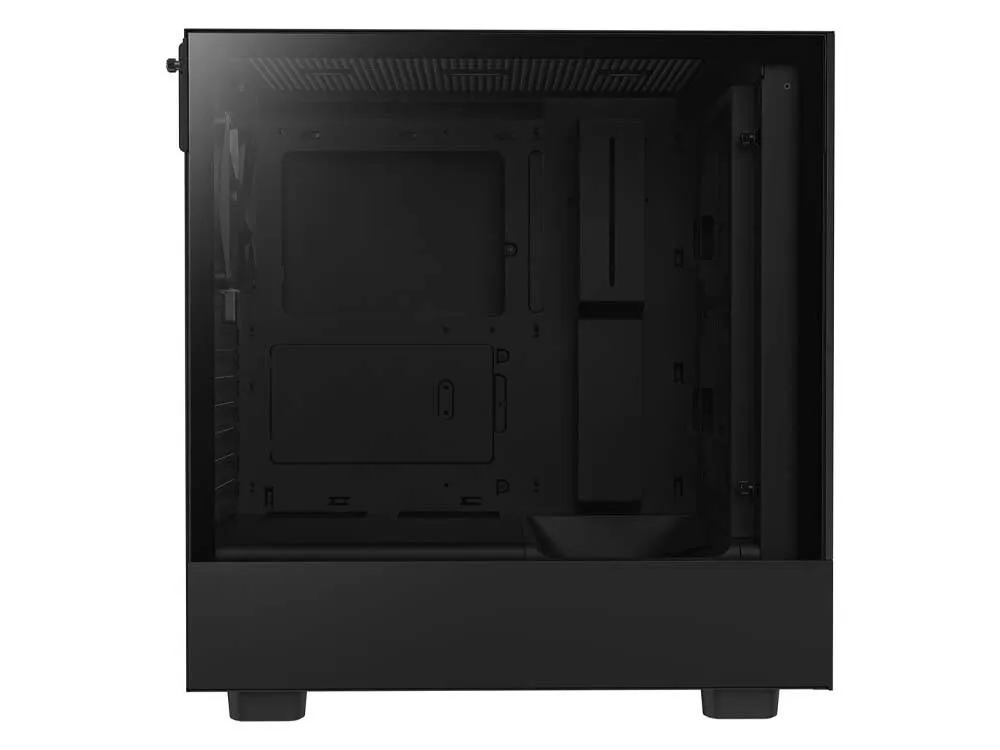 NZXT H5 Flow TG Compact Mid Tower ATX Case - Black