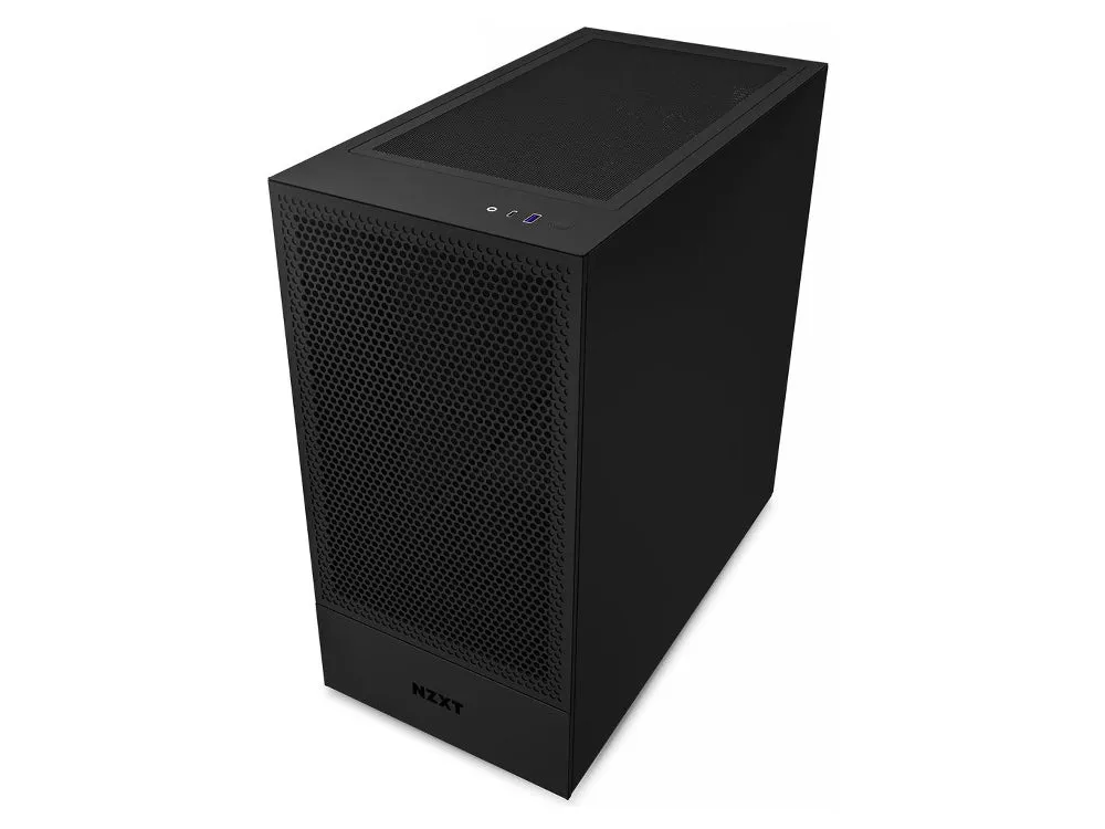 NZXT H5 Flow TG Compact Mid Tower ATX Case - Black