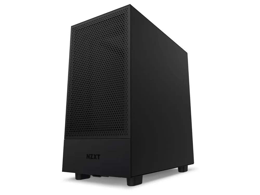 NZXT H5 Flow TG Compact Mid Tower ATX Case - Black