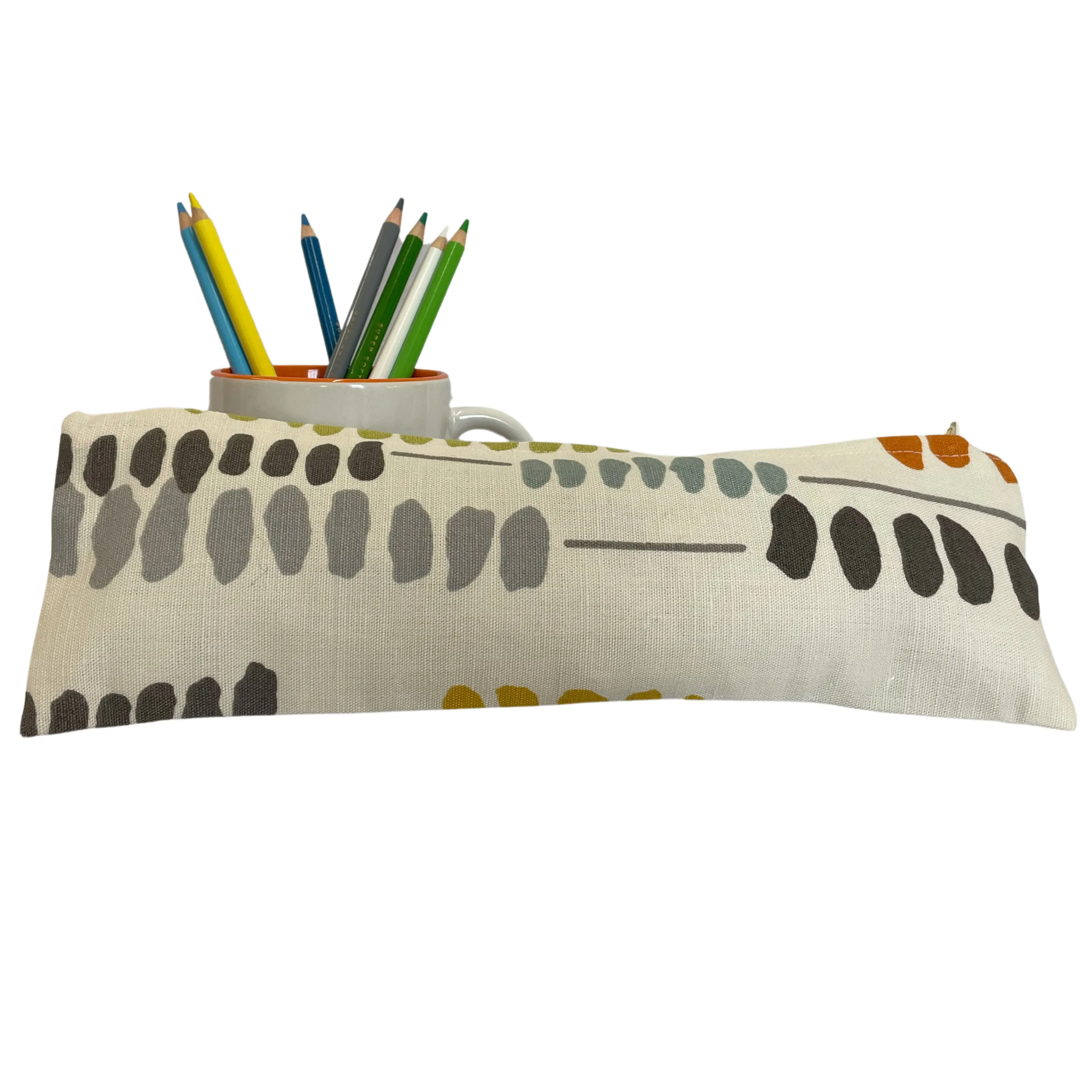 Pouch in Colorful Polka Dot Stripe