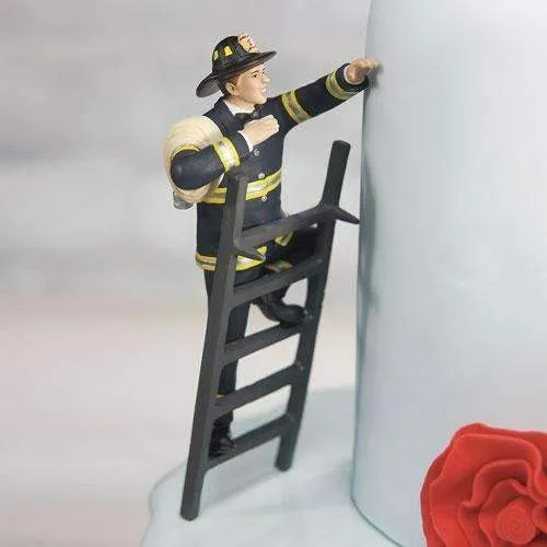 "To the Rescue!" Fireman Groom Figurine (Pack of 1)