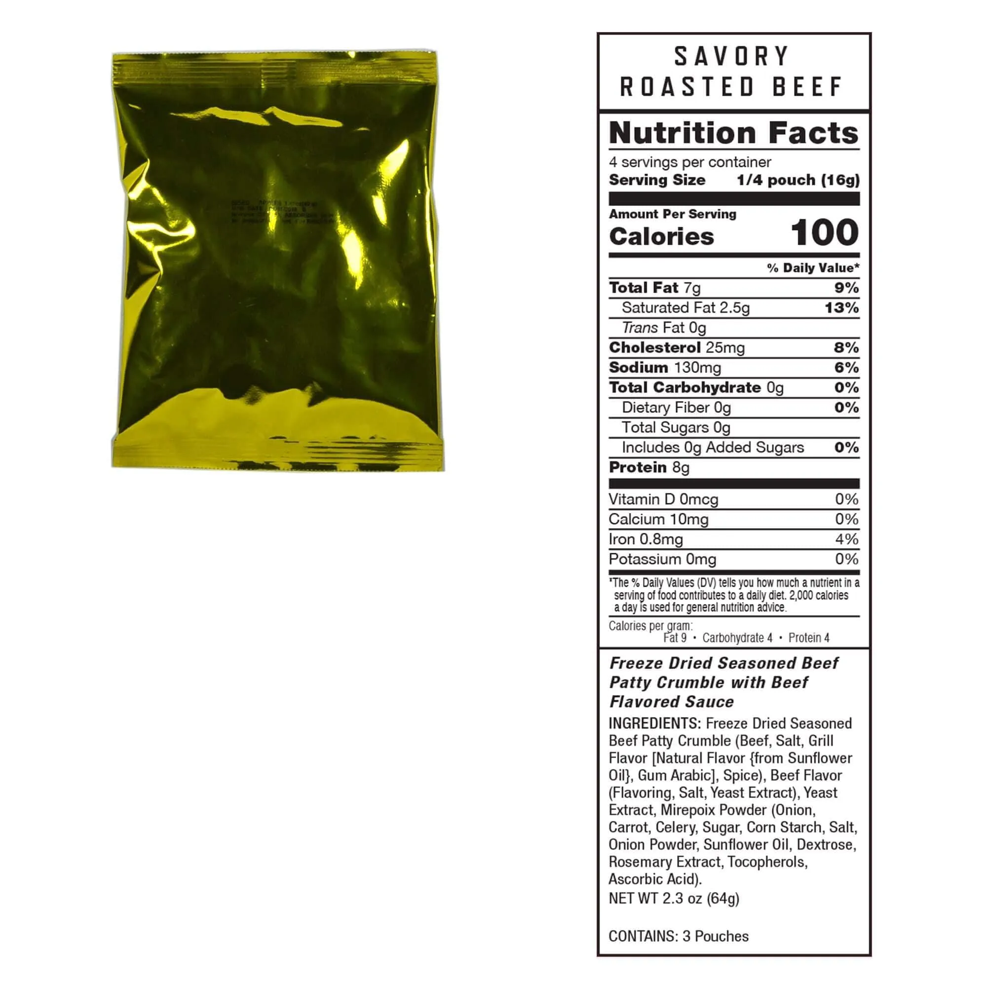 Readywise 120 Serving Meat Package with 2 Freeze Dried Meat Buckets