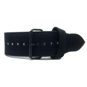 Single Prong Buckle belt, All Black, 13MM - IPF Approved