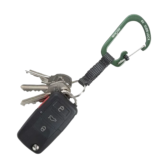 SlideLock Key Ring Aluminum Orange