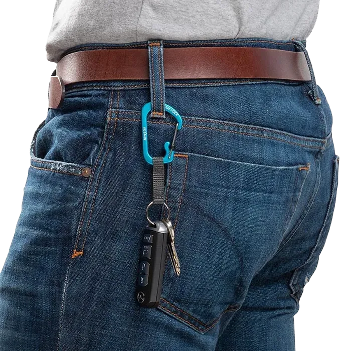 SlideLock Key Ring Aluminum Orange