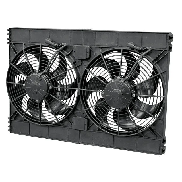 SPAL Dual 12" Puller Fan Curved Blade - 3168 CFM