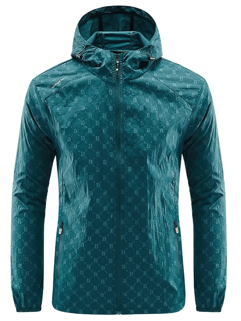 UV Sun Protection Skin Thin Jacket With Letter B Print - SF1671
