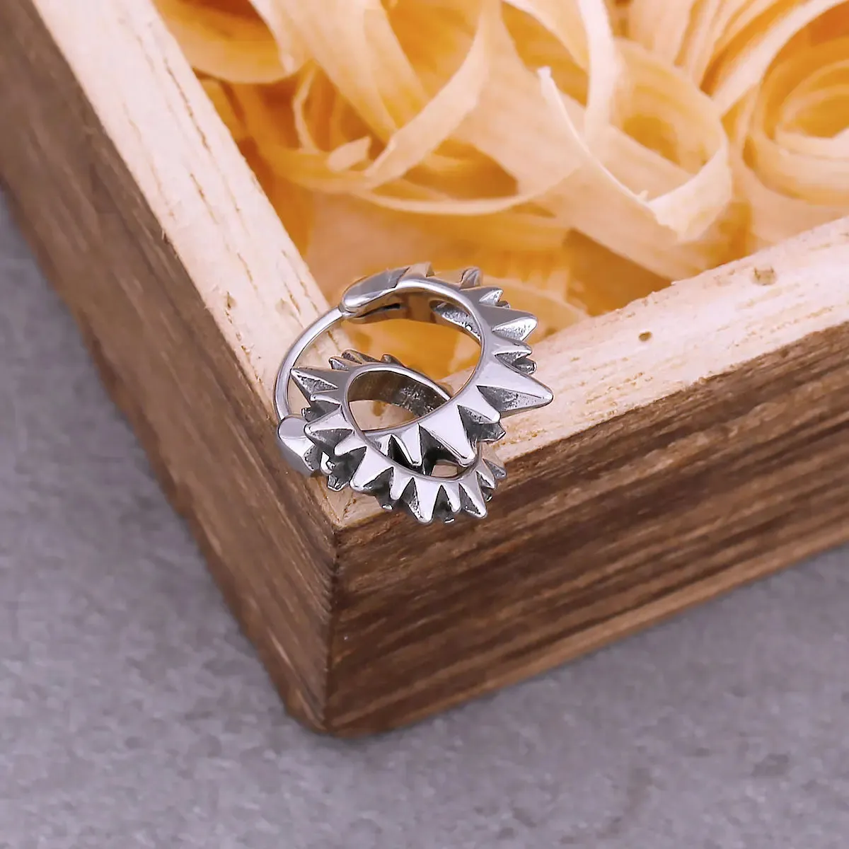 Viking Punk Fashion Gear Drop Earrings